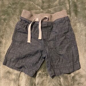 Kids Chambray Shorts with Drawstring